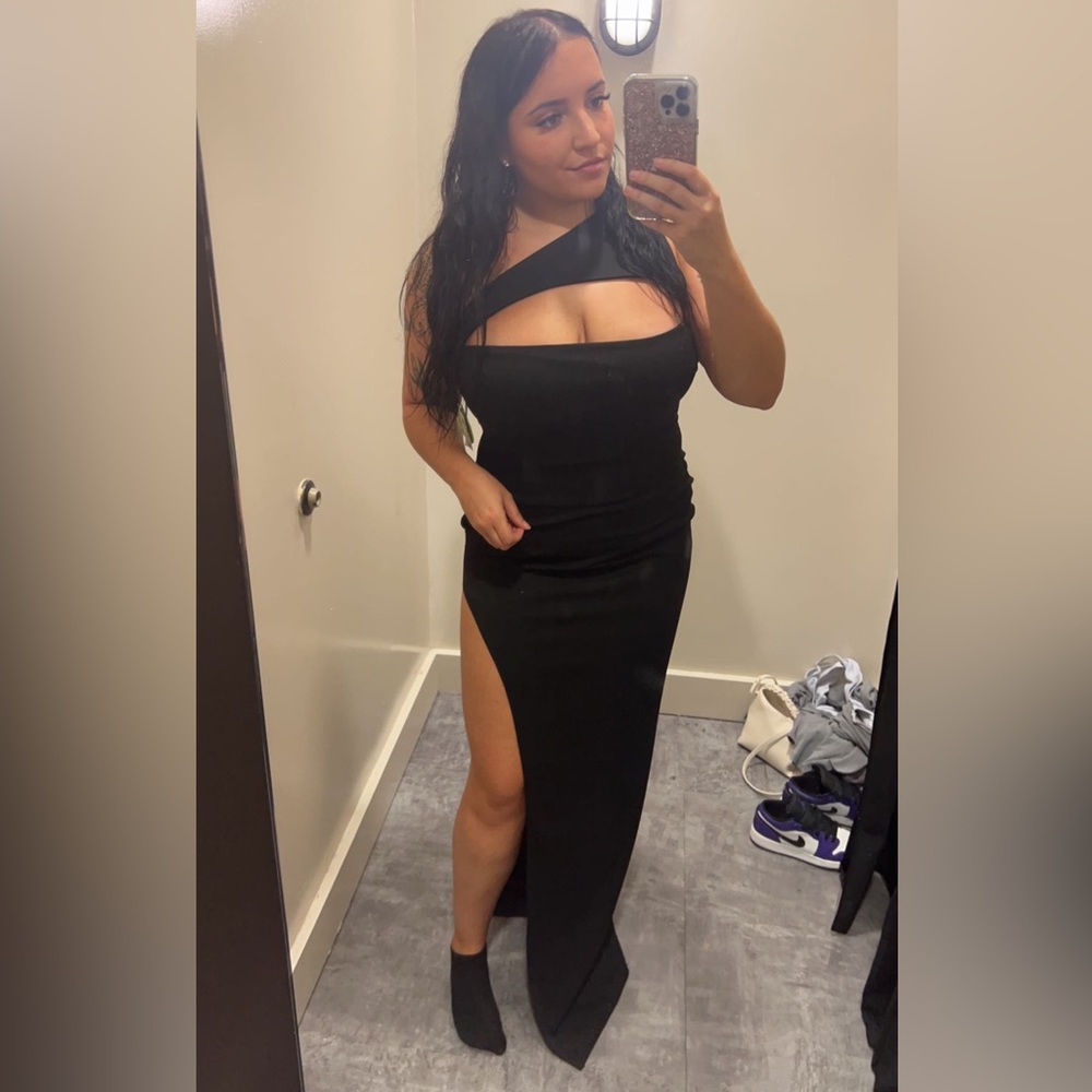 Black bridesmaid dress